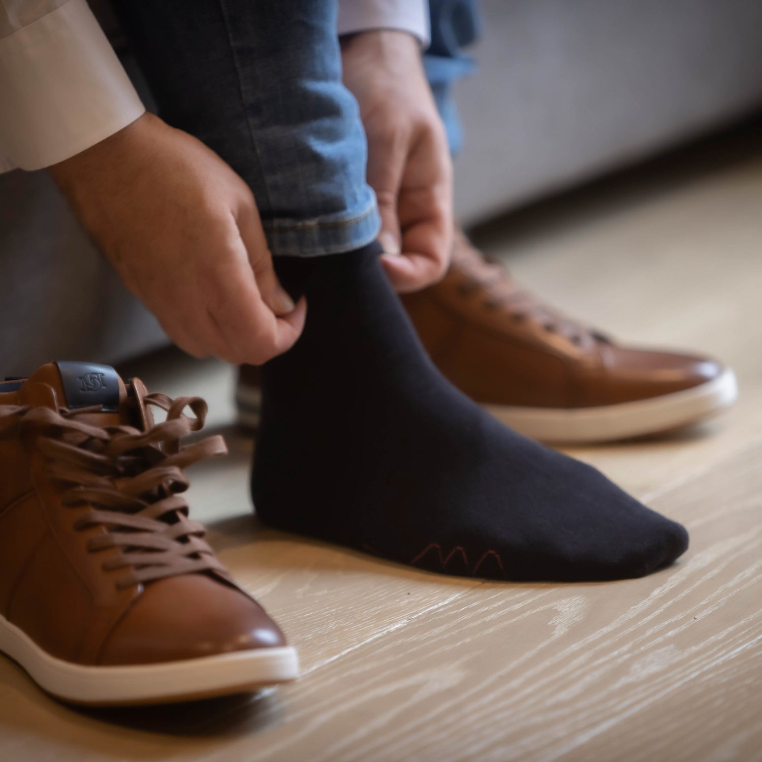 A_Week_Of_Socks_Socks_Square_Mid_Calf_Black_Shoes1